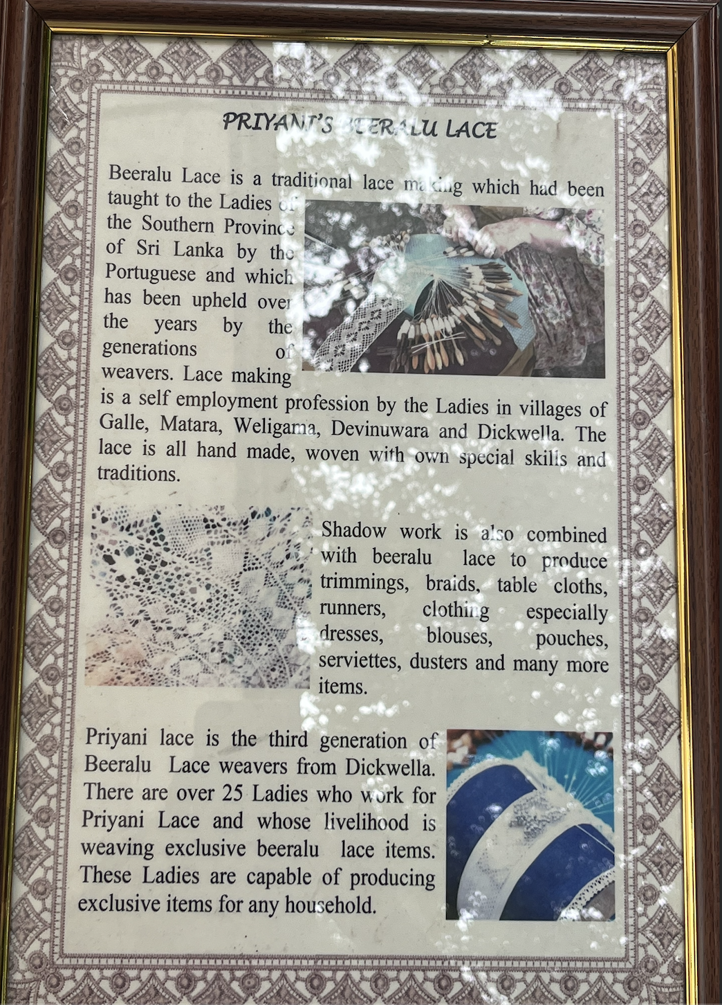 Making Beeralu Lace